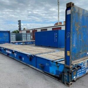 Contentor flat rack de 40 pés pliable